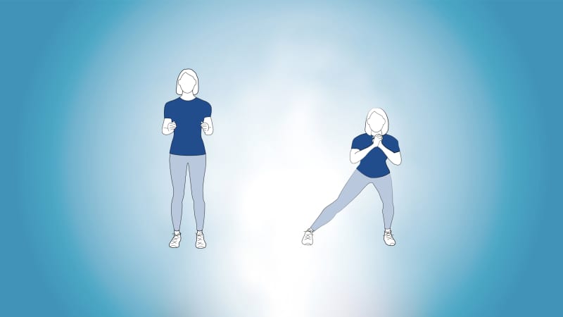 Side Lunge illustratie #Theo-Herbots Hoe een hardloophobby te starten
