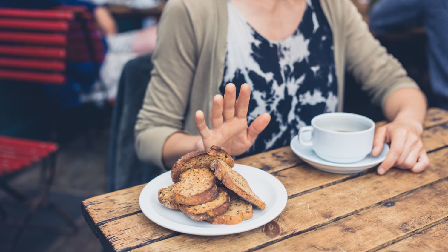 Woman on gluten free diet