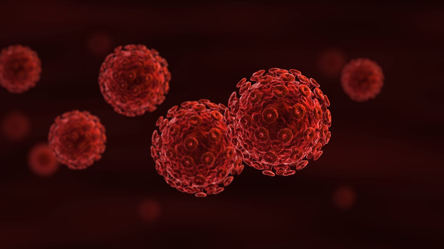 an image of Human Immunodeficiency Virus (HIV) in the blood