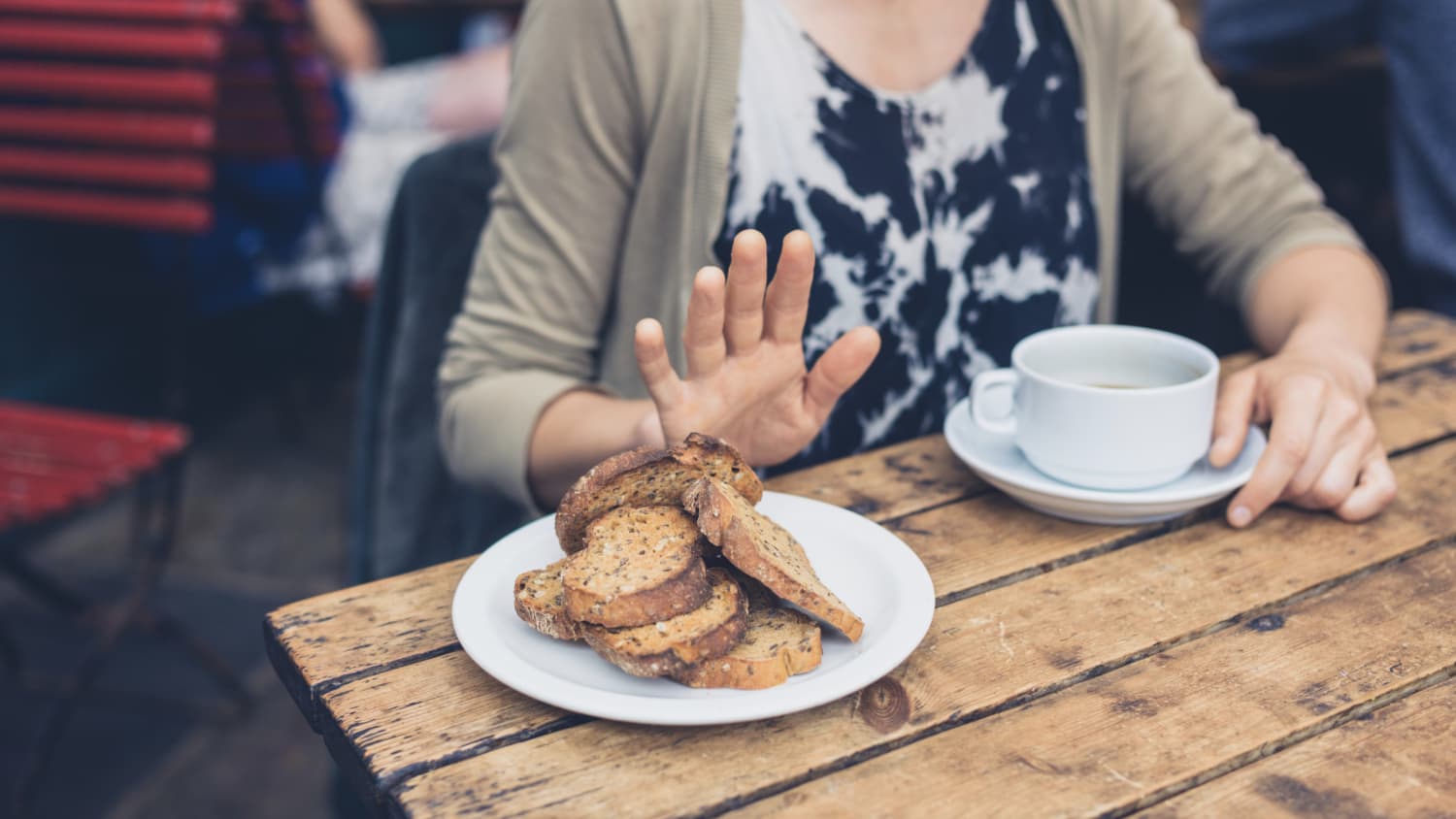 Woman on gluten free diet