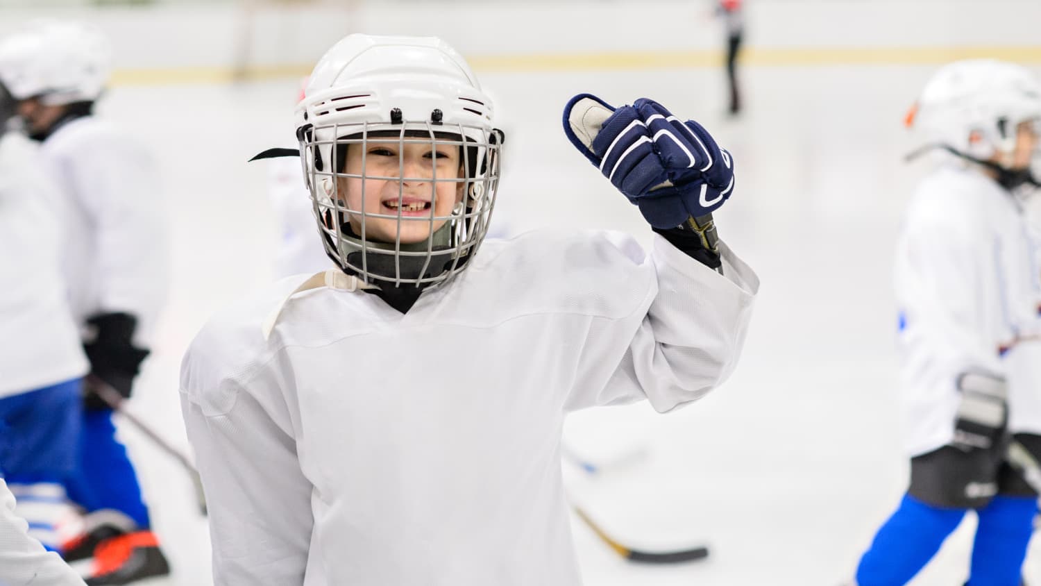 A young hockey player