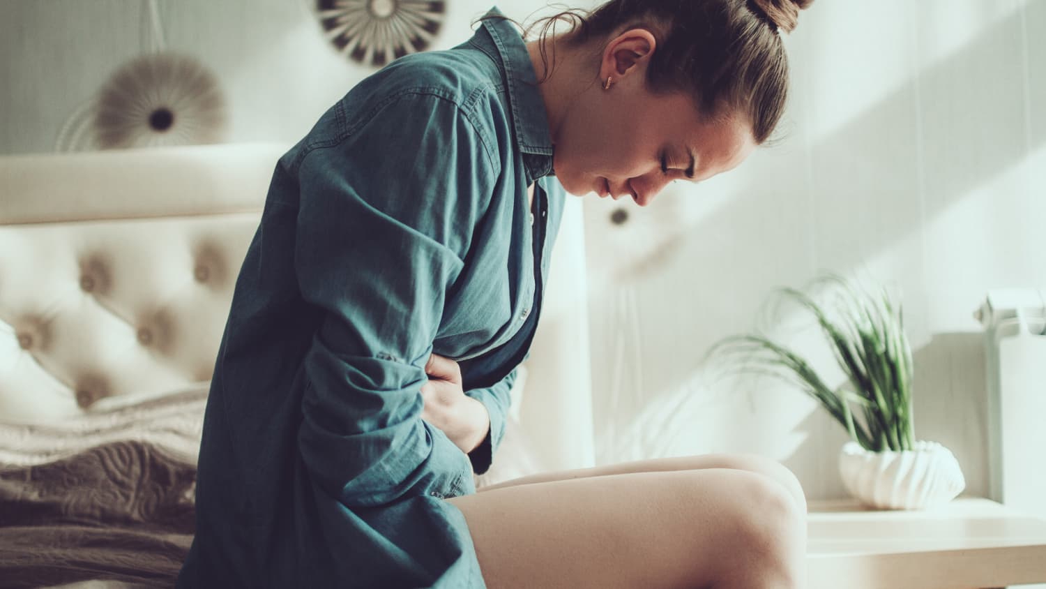 woman suffering from Cystitis