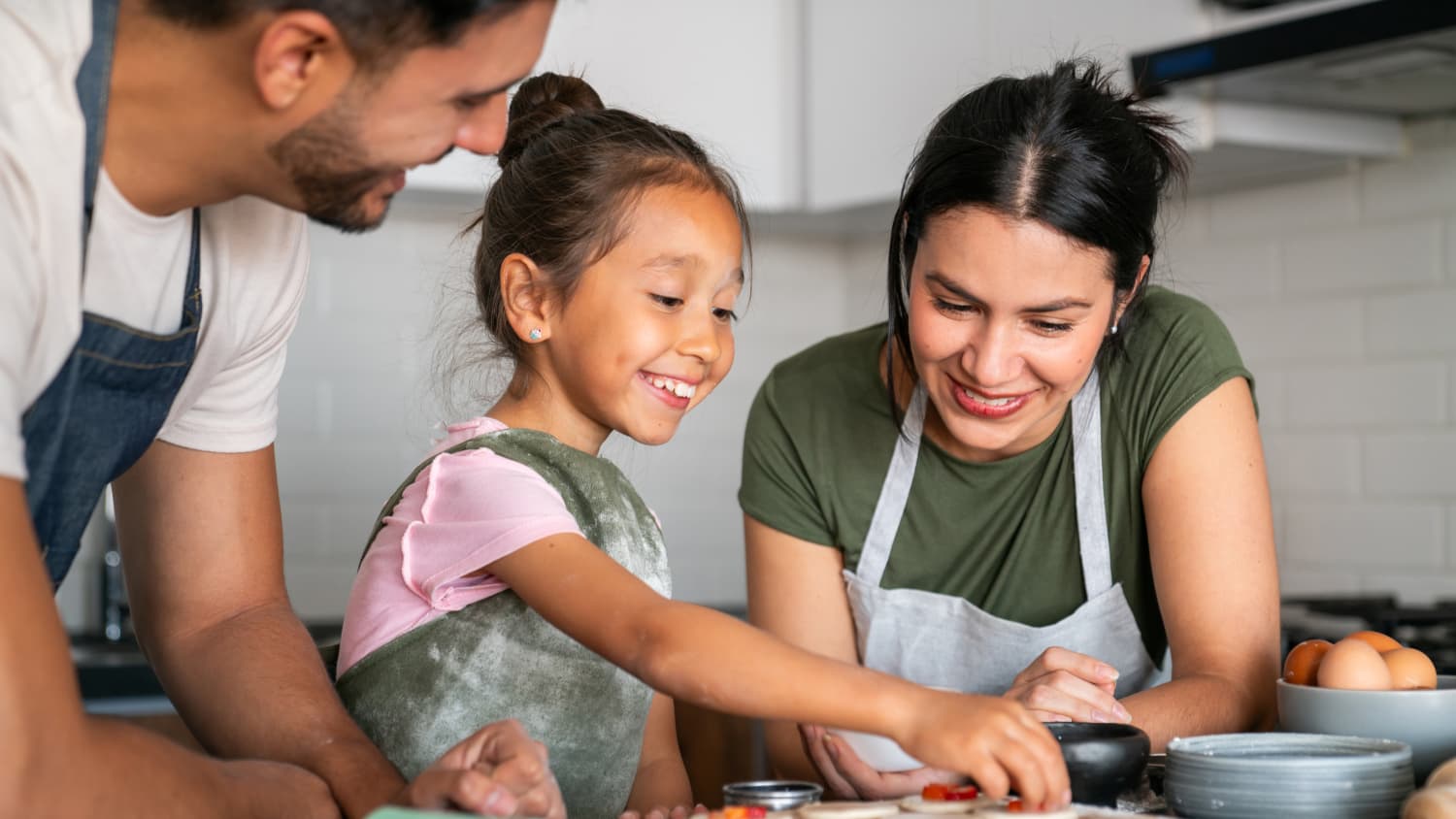 family baking after daughter's Unsedated transnasal endoscopy