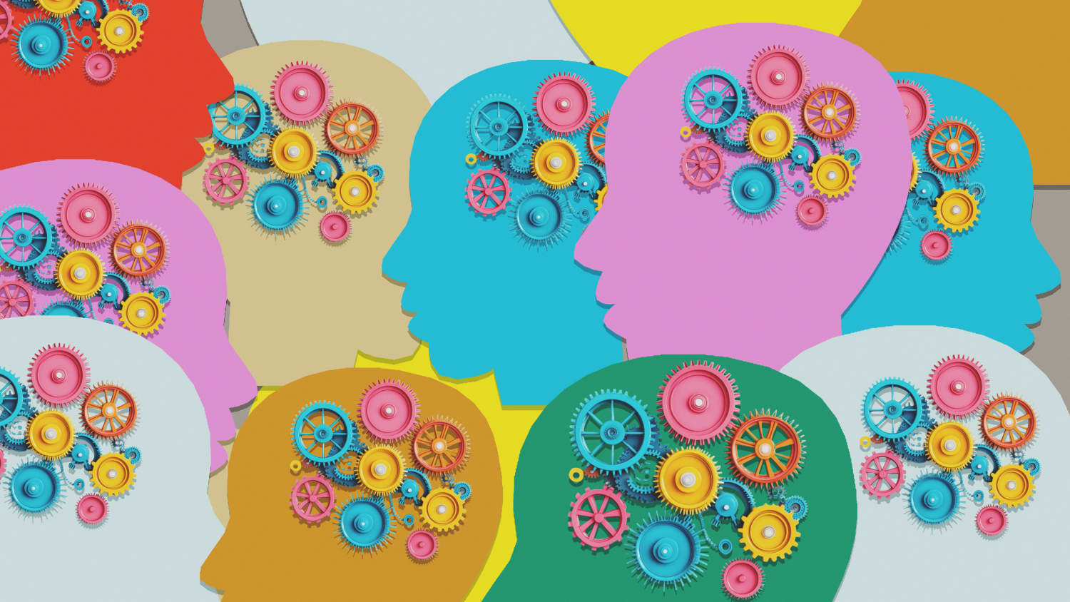 Illustration of Neurodiverse Brains 