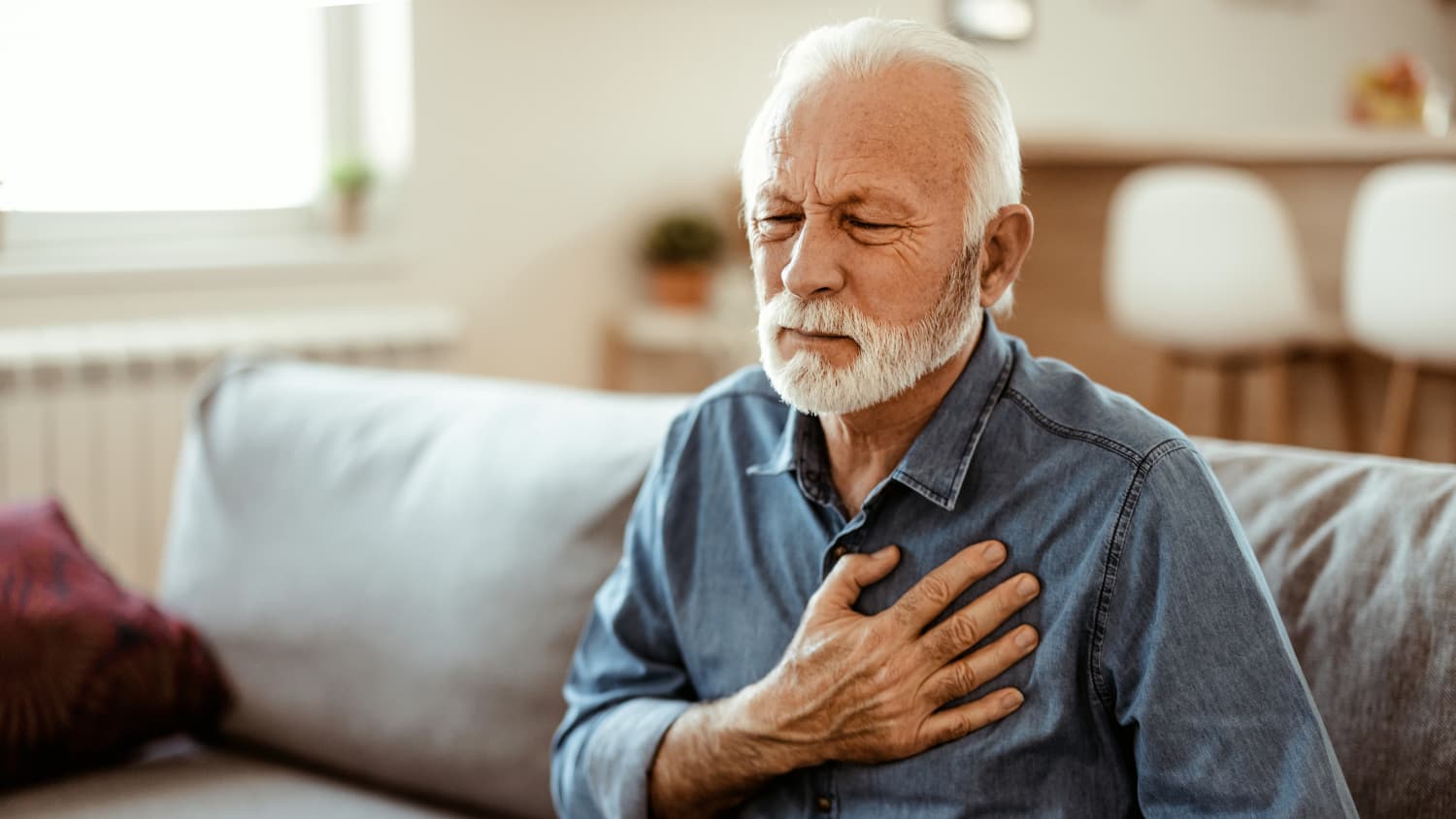 man suffering from atherosclerosis