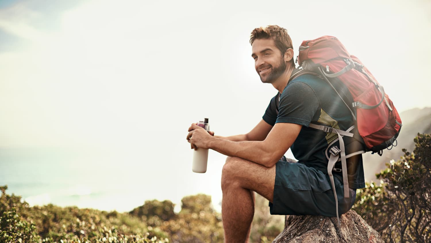 man hiking after undergoing chemotherapy