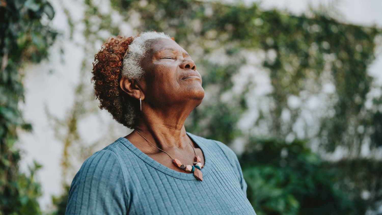 woman breathing deeply after Endobronchial Valve Placement