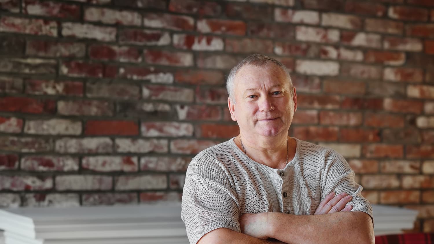 portrait of a man, possibly at risk for breast cancer