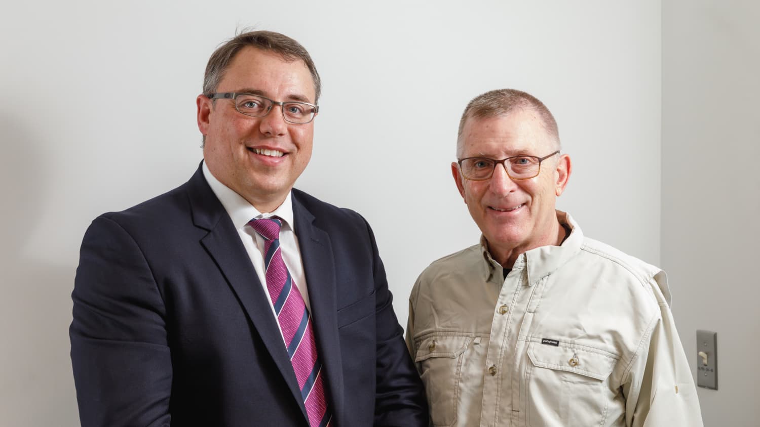 Jason Lee Gerrard, MD, PhD with patient Ray Figlewski