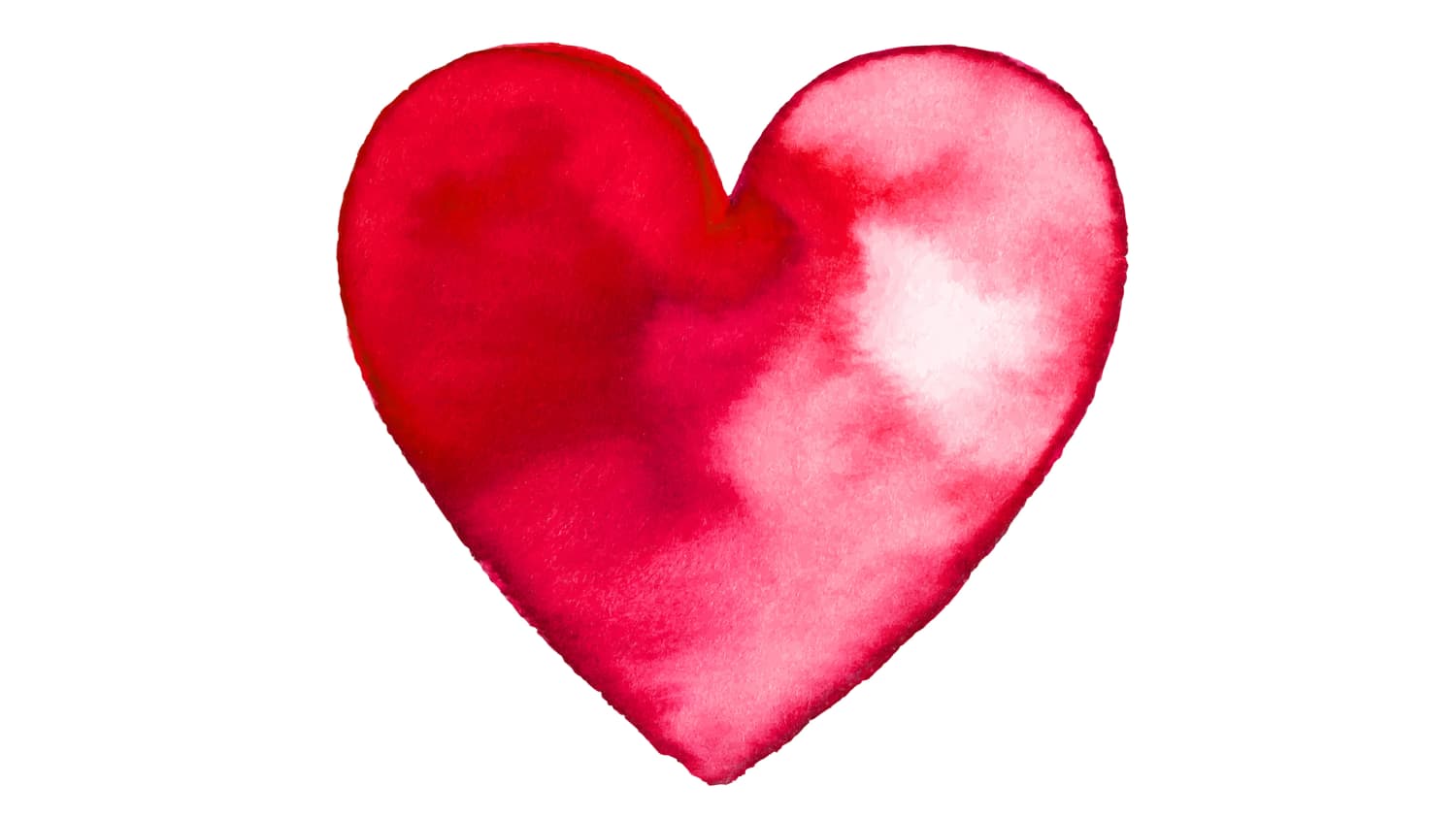 water color painting of a heart, to represent how men and women experience heart disease differently