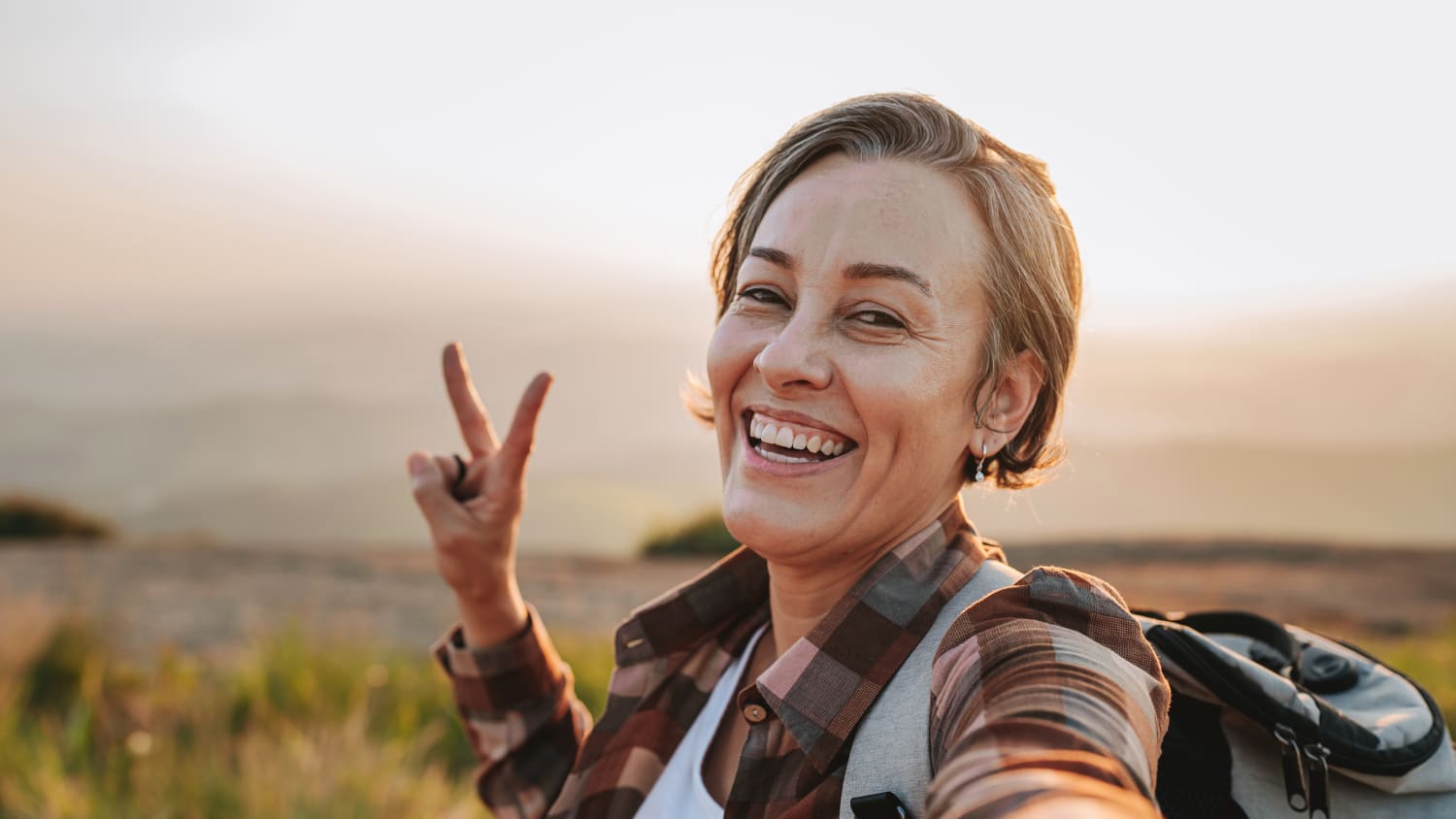 woman with Parathyroid Cancer hiking