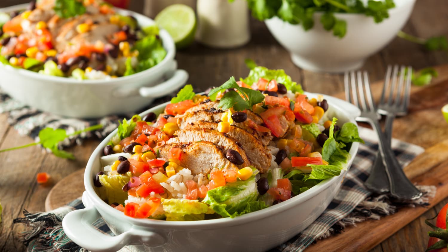Rice taco salad