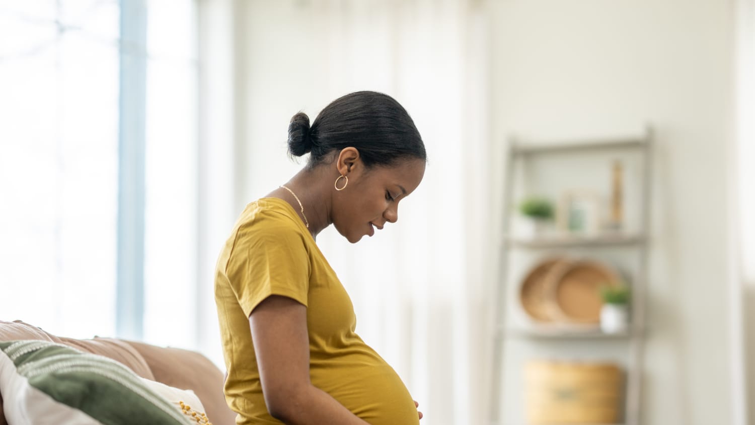 a woman experiencing preeclampsia