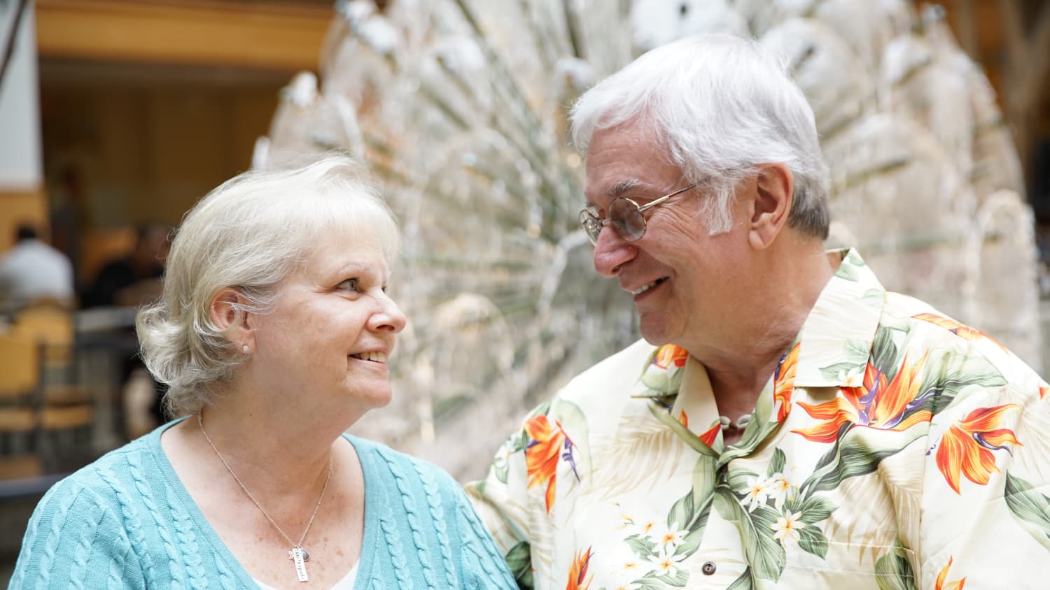 A grateful couple