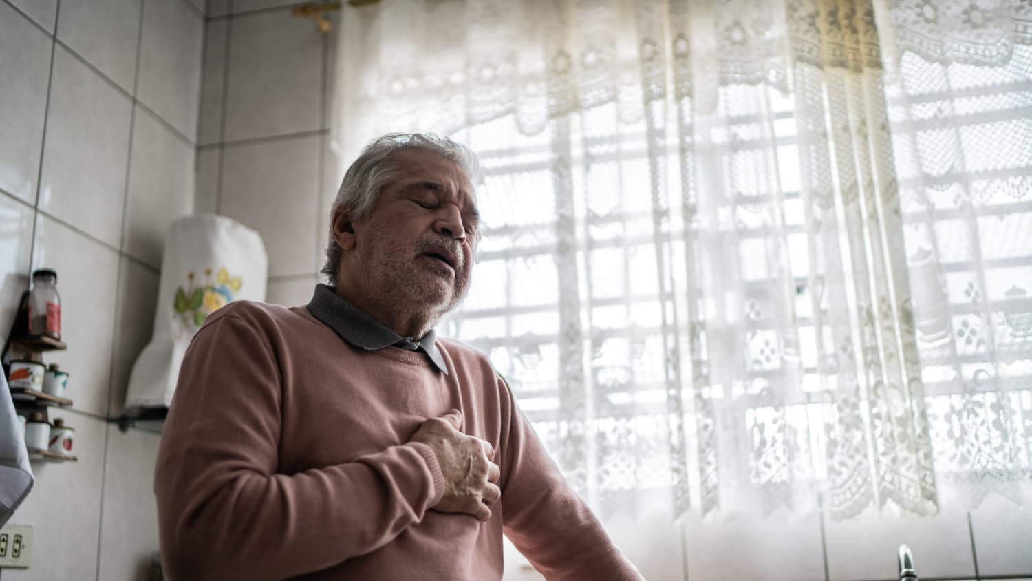 man experiencing an Atrial Flutter