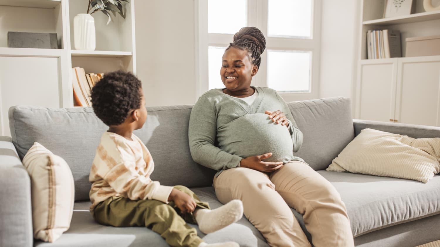 a woman with Hypertension (High Blood Pressure) During Pregnancy bonds with her child