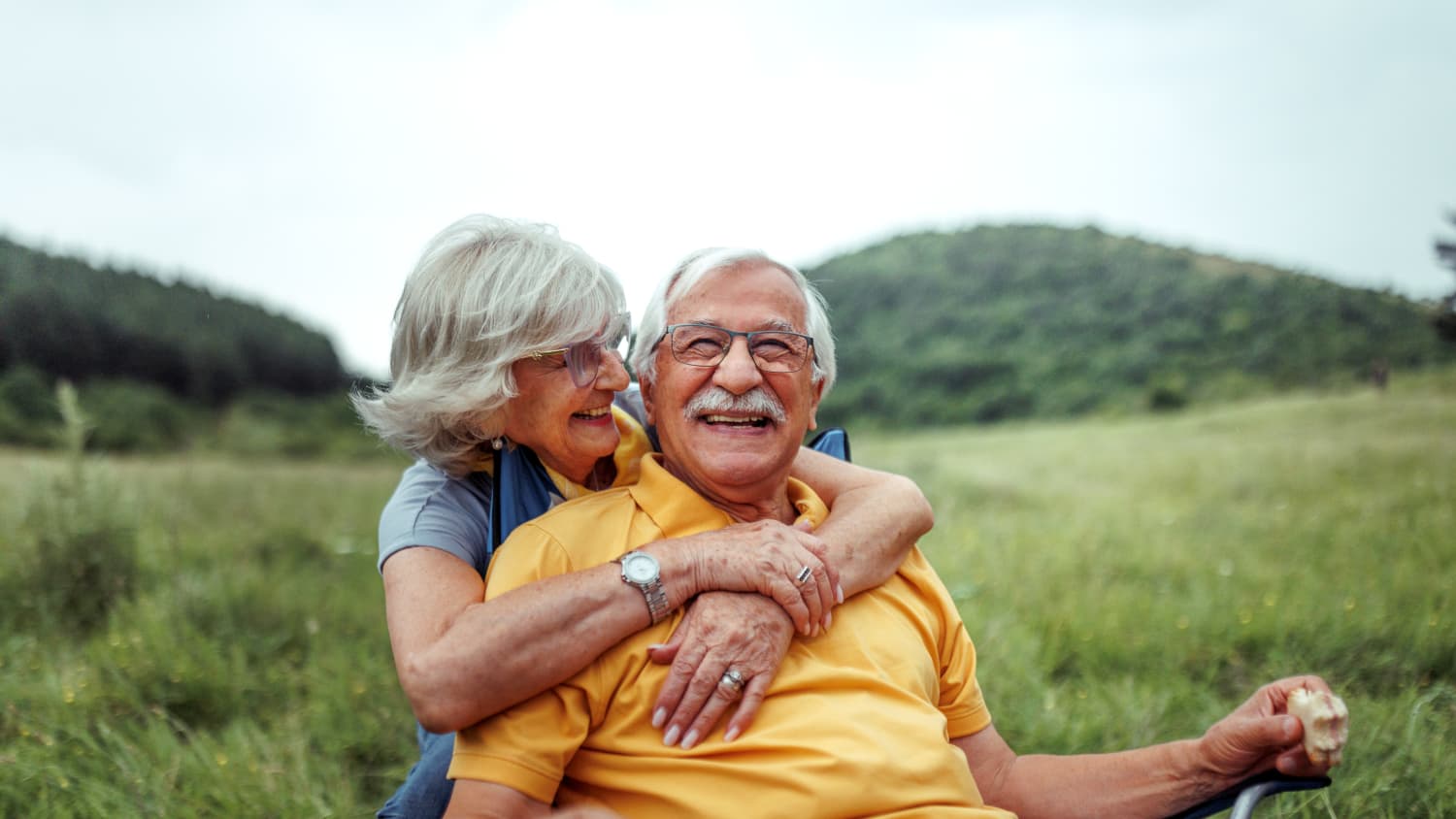 couple enjoying nature after Hydrocephalus diagnosis