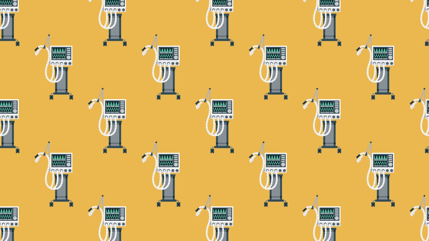 illustration of a ventilator, which is sometimes used for COVID-19 patients