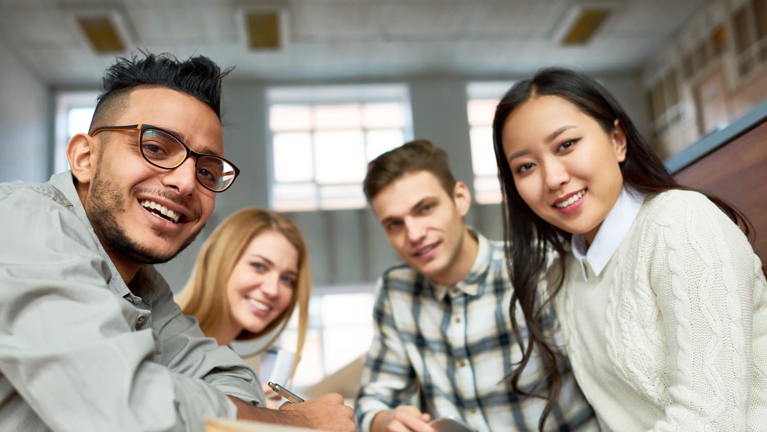 a group of teenagers, possibly protected from HPV-related disease after receiving the HPV vaccine