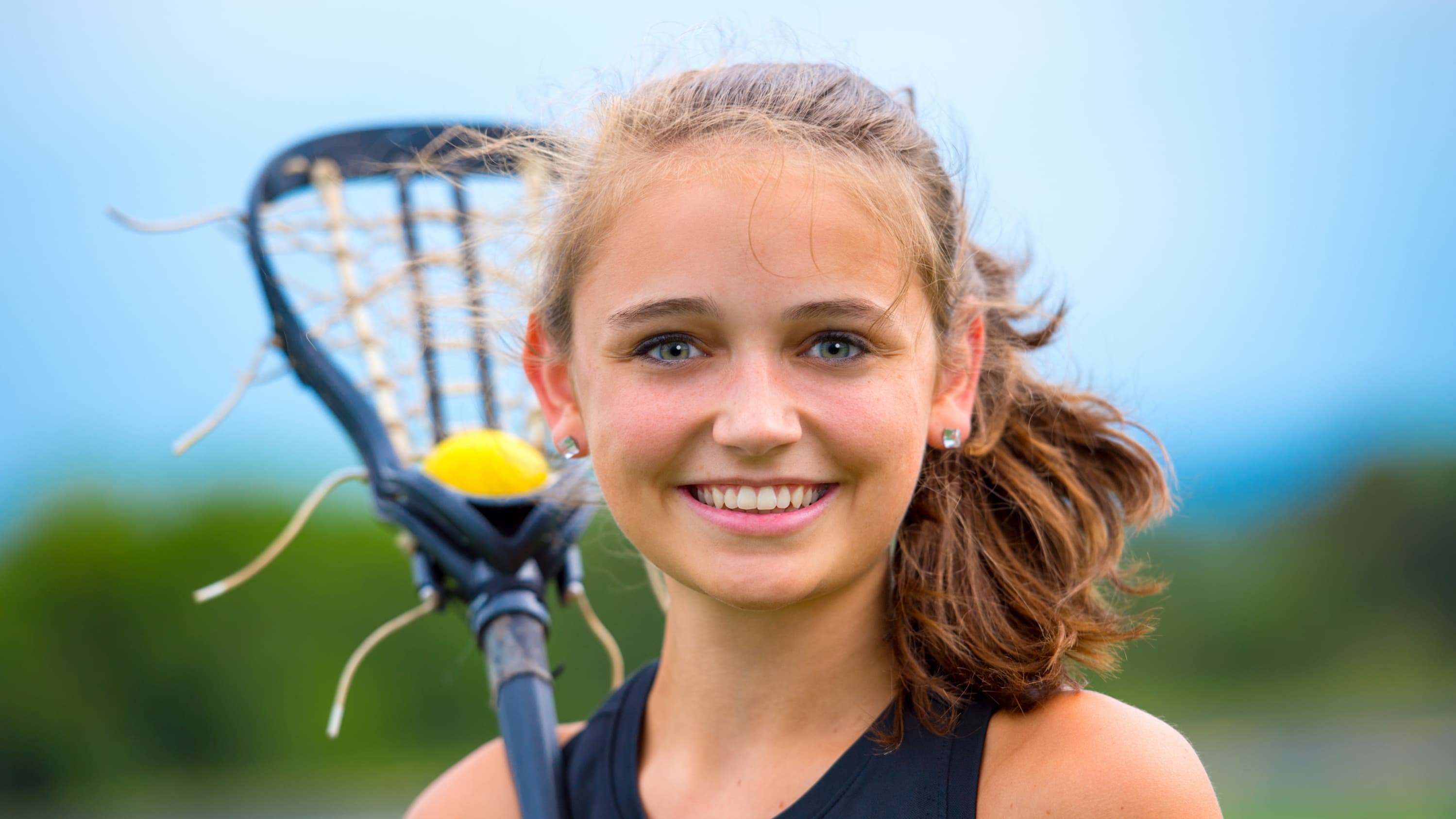 young lacrosse player