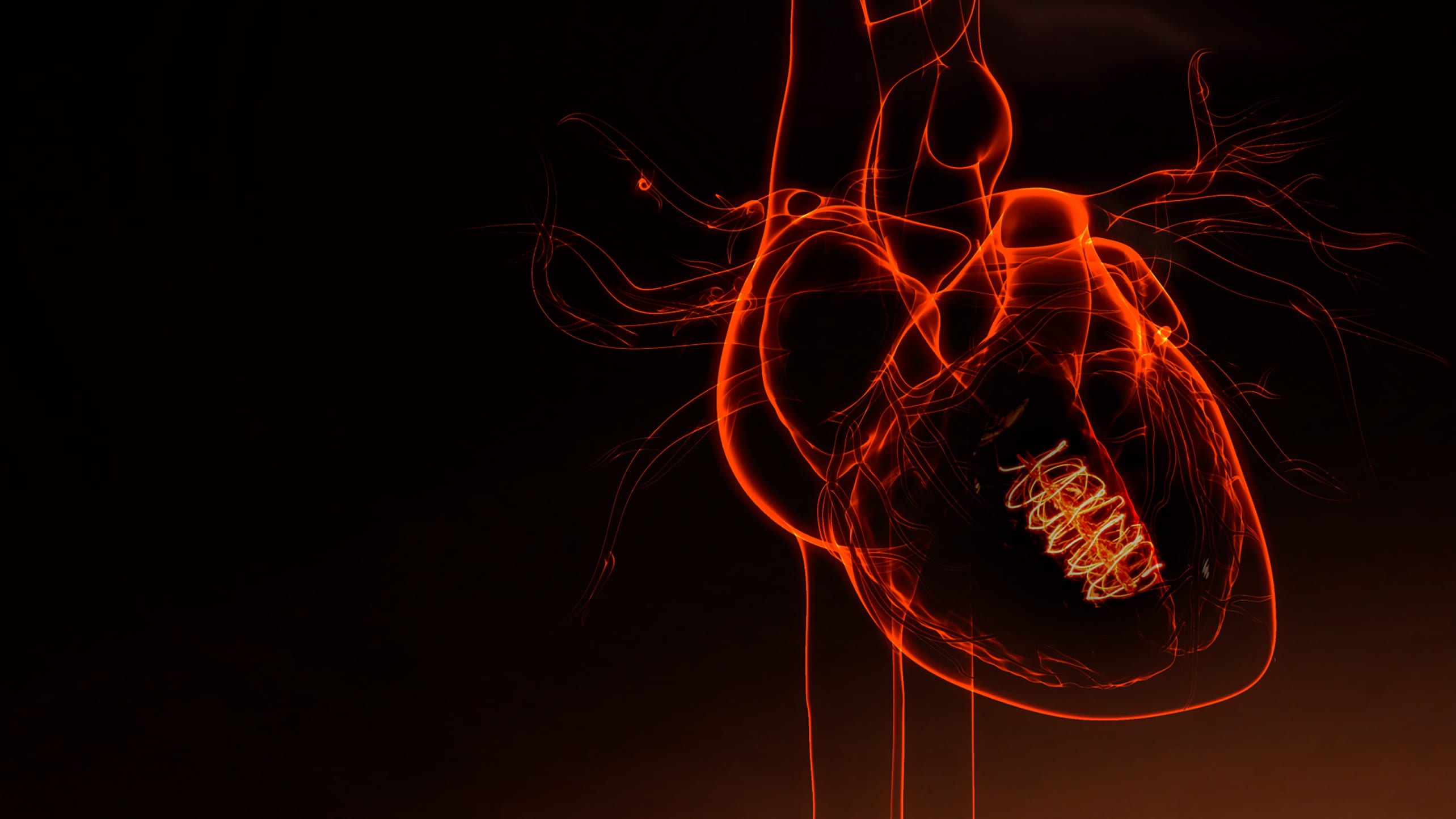 An illustration of a heart with a light bulb flickering in it.