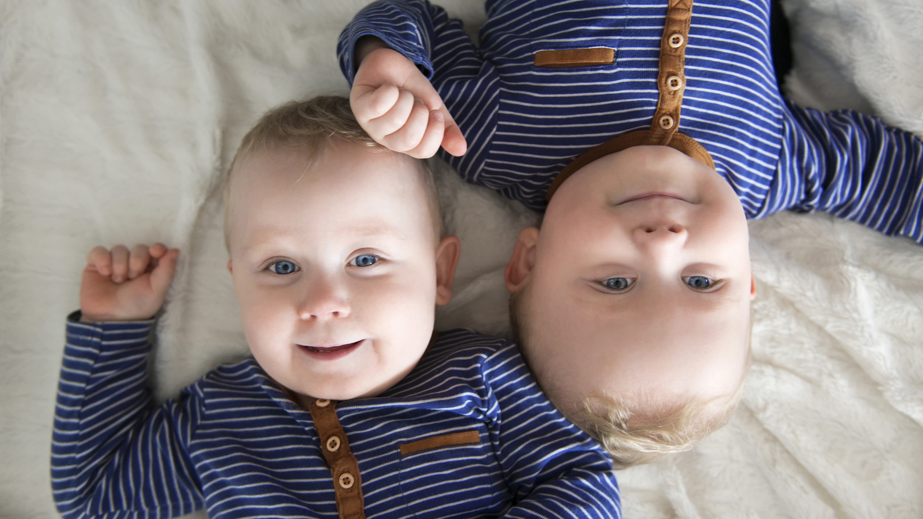 Twin boys, possibly after treatment for twin-to-twin transfusion syndrome