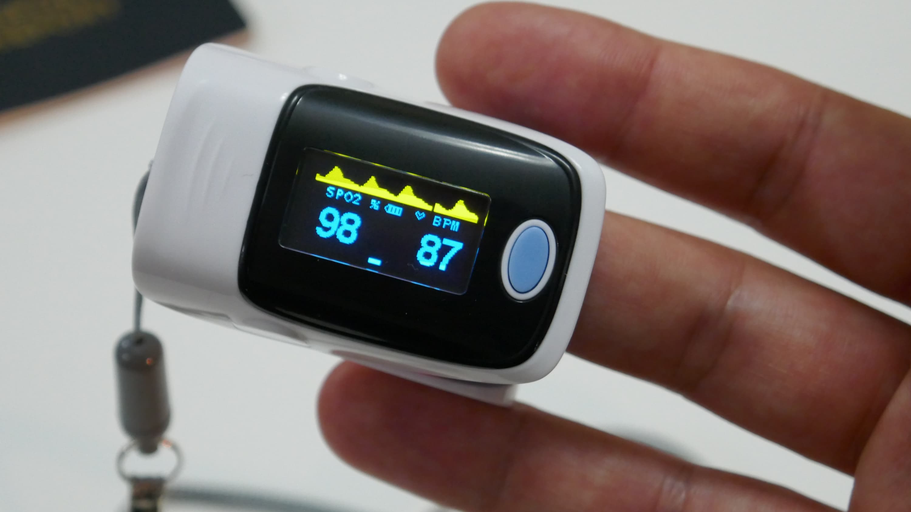 pulse oximeter, sometimes used to monitor COVID-19 symptoms