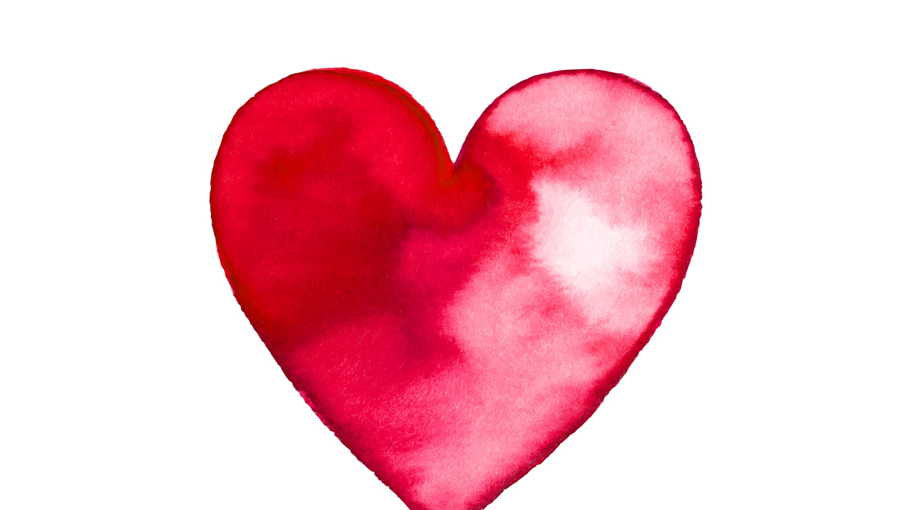 water color painting of a heart, to represent how men and women experience heart disease differently
