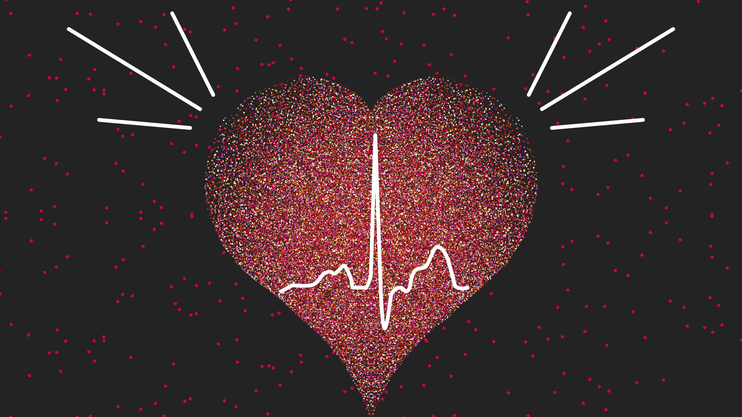 Illustration of heart representing hypertension