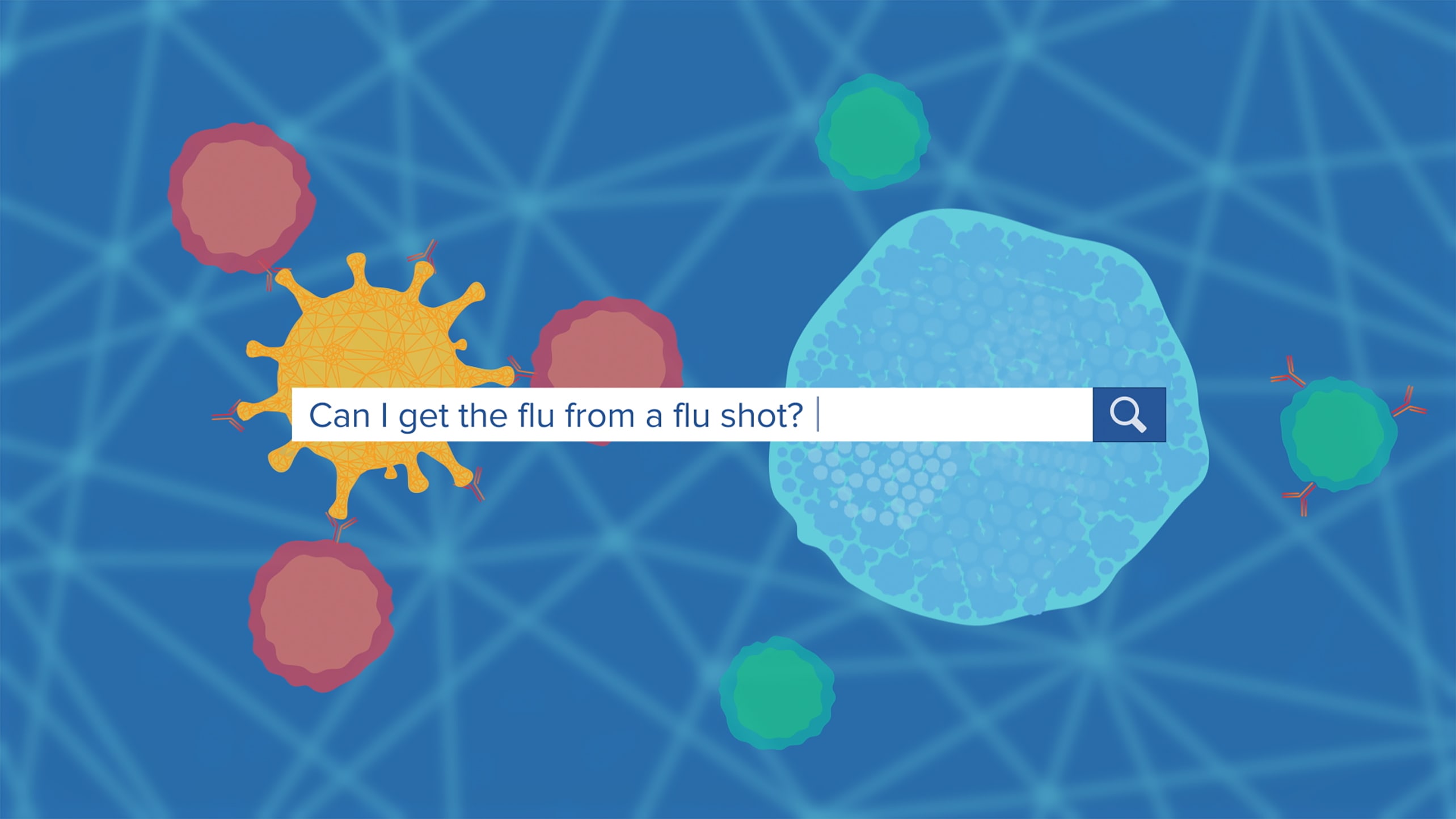 image of flu information on a computer screen
