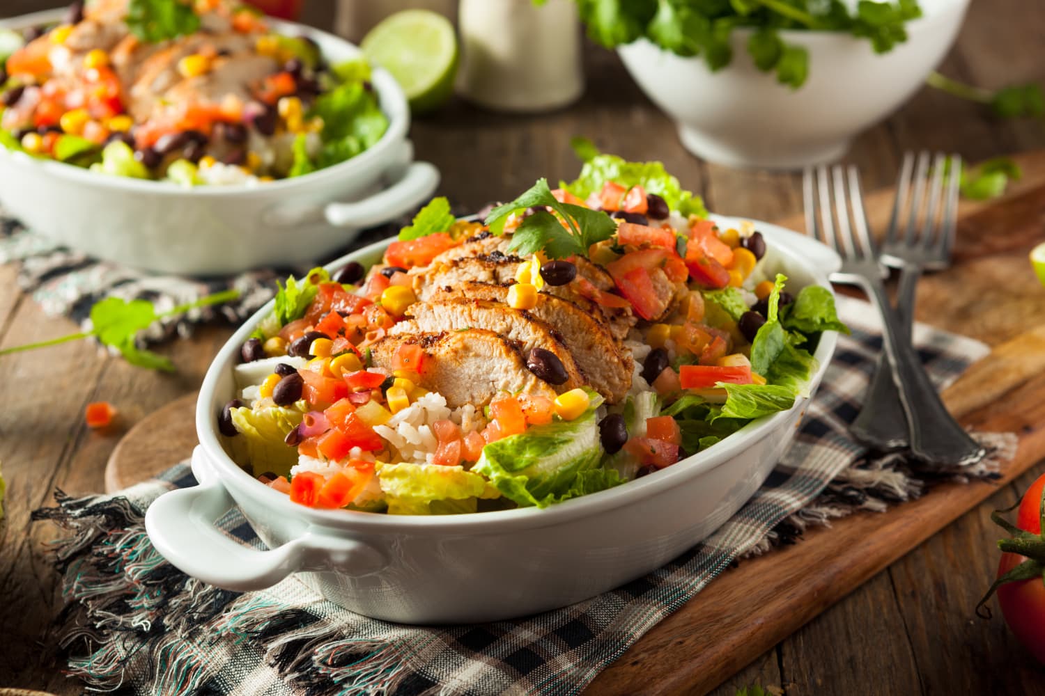 Rice taco salad