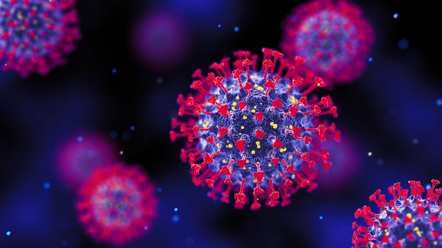 illustration of coronavirus XEC strain