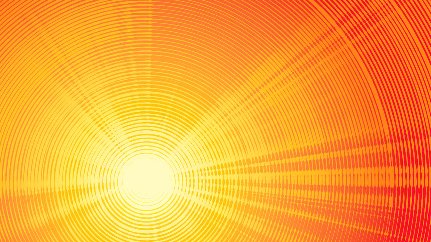 illustration of the sun, representing extreme heat