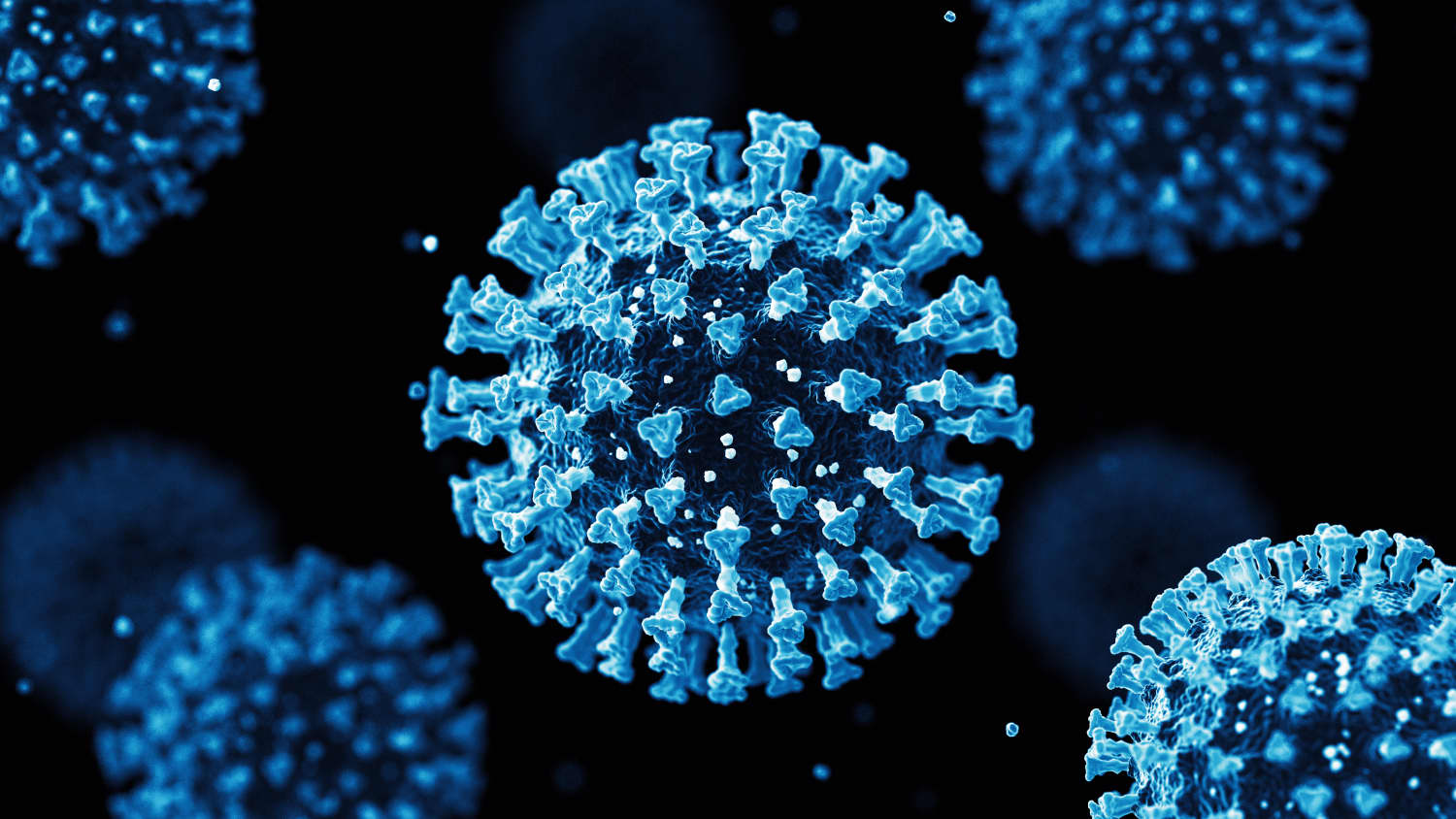 coronavirus illustration, showing subvariant EG.5, which causes COVID-19