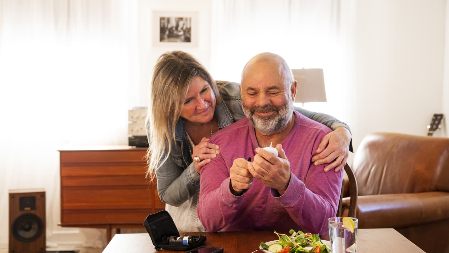 couple practicing good diabetes nutrition 