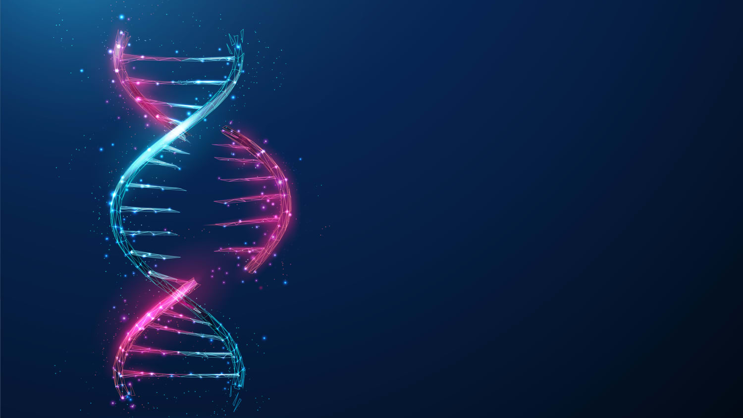 Illustration of DNA strand, representing two gene therapies for sickle cell disease