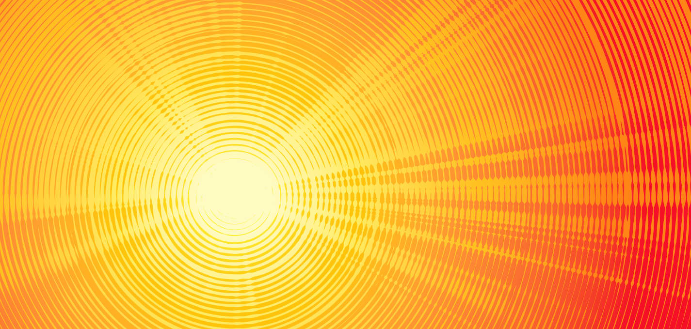 illustration of the sun, representing extreme heat