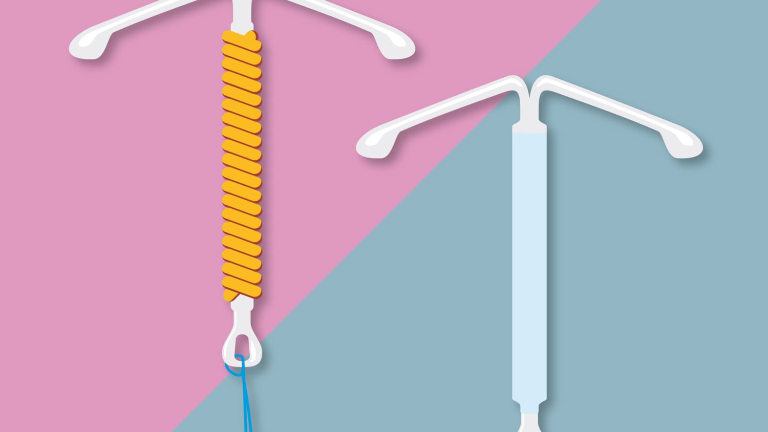 illustration of intrauterine devices (IUDs)