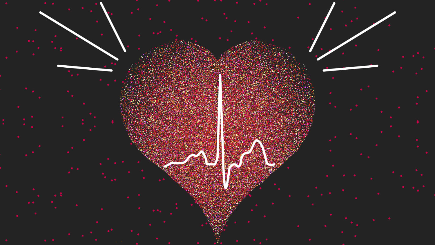 Illustration of heart representing hypertension