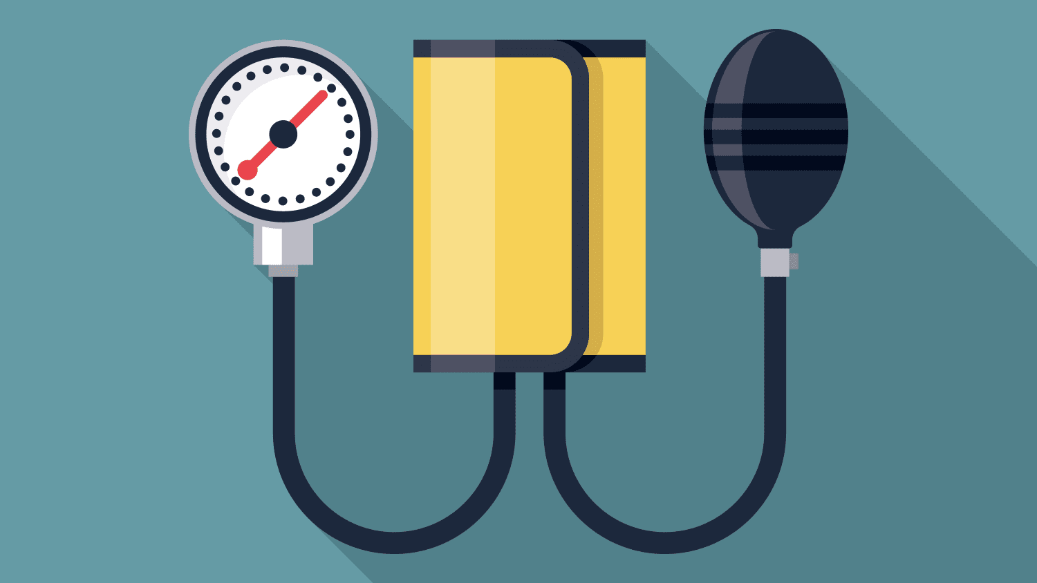 blood pressure cuff illustration representing issues with high blood pressure