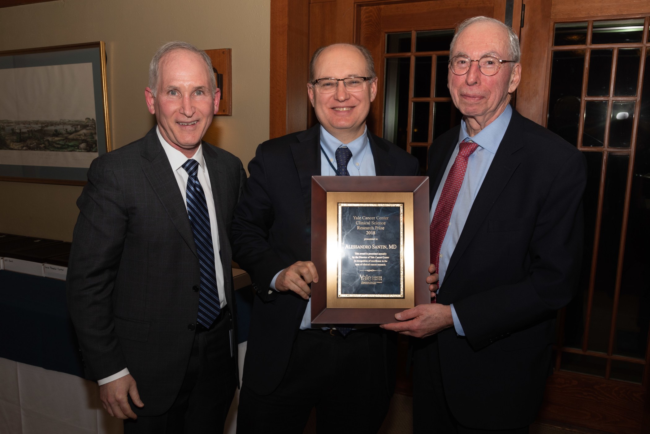 Dr. Alessandro Santin Receives the YCC Clinical Science Research Prize