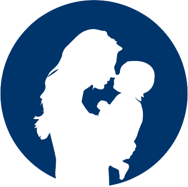 Graphic of a mother and baby