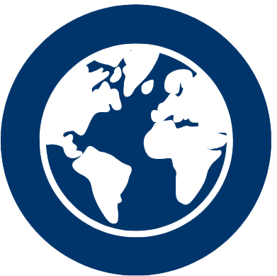 icon with a globe graphic
