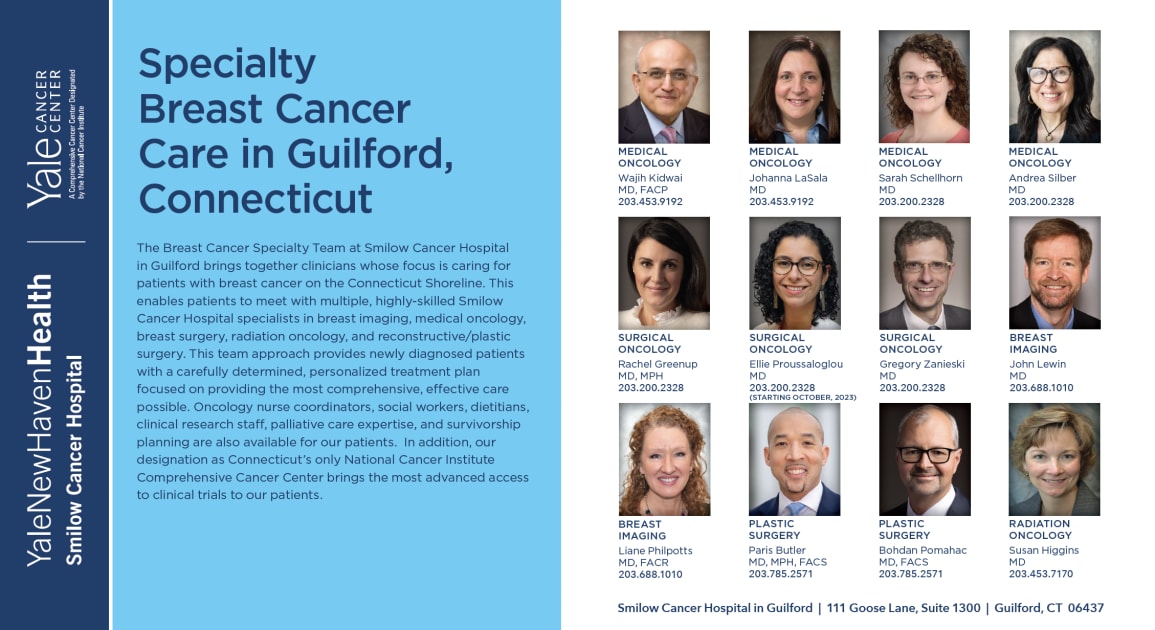 Specialty Breast Cancer Care in Guilford, Connecticut