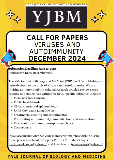 Call for Papers - December 2024 &lt; Yale School of Medicine