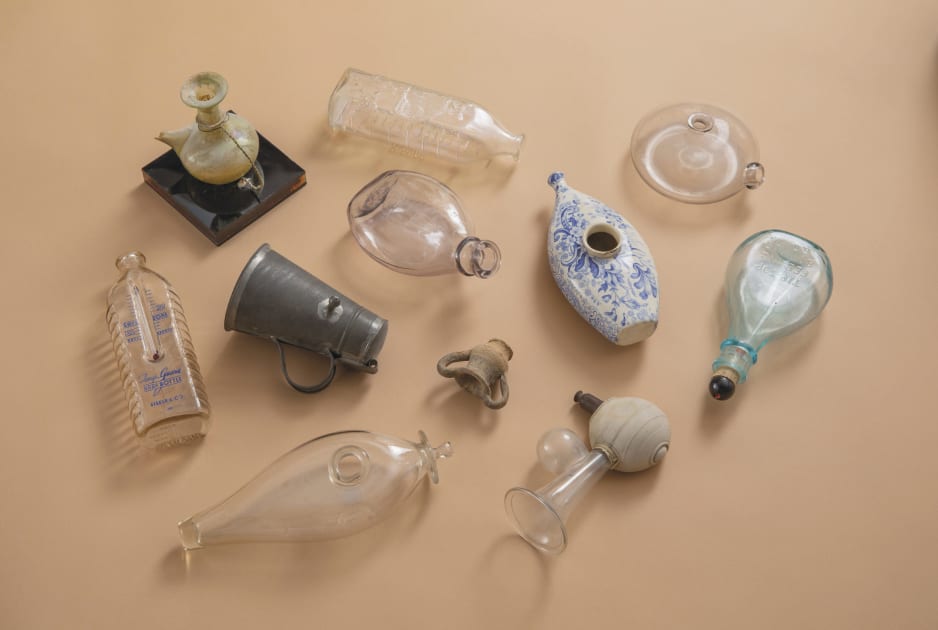 Ancient baby bottles top