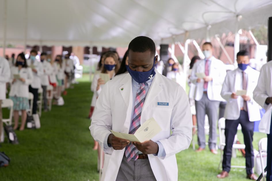 MD Class of 2024 Dons White Coats in Untraditional Ceremony