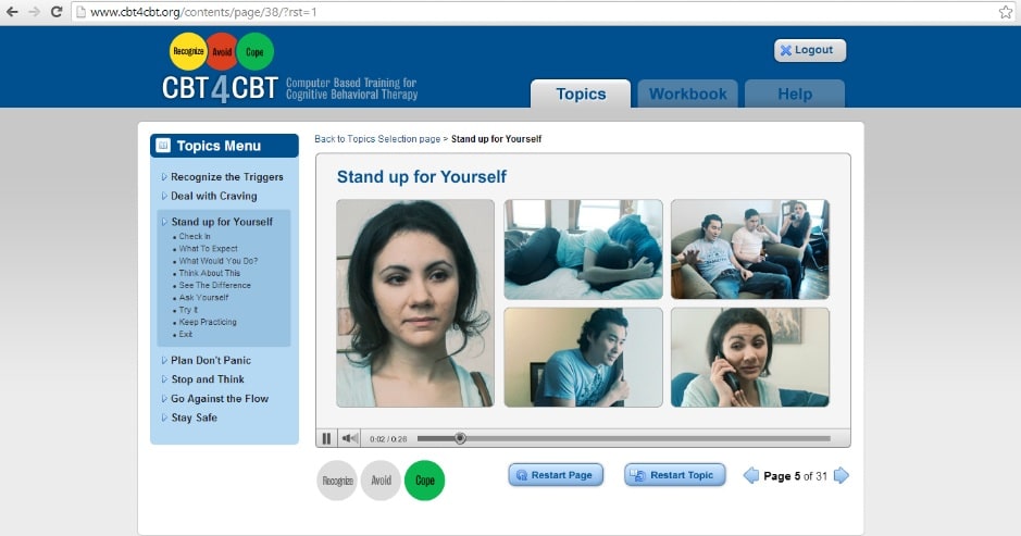 Computerbased behavioral therapy effective tool for