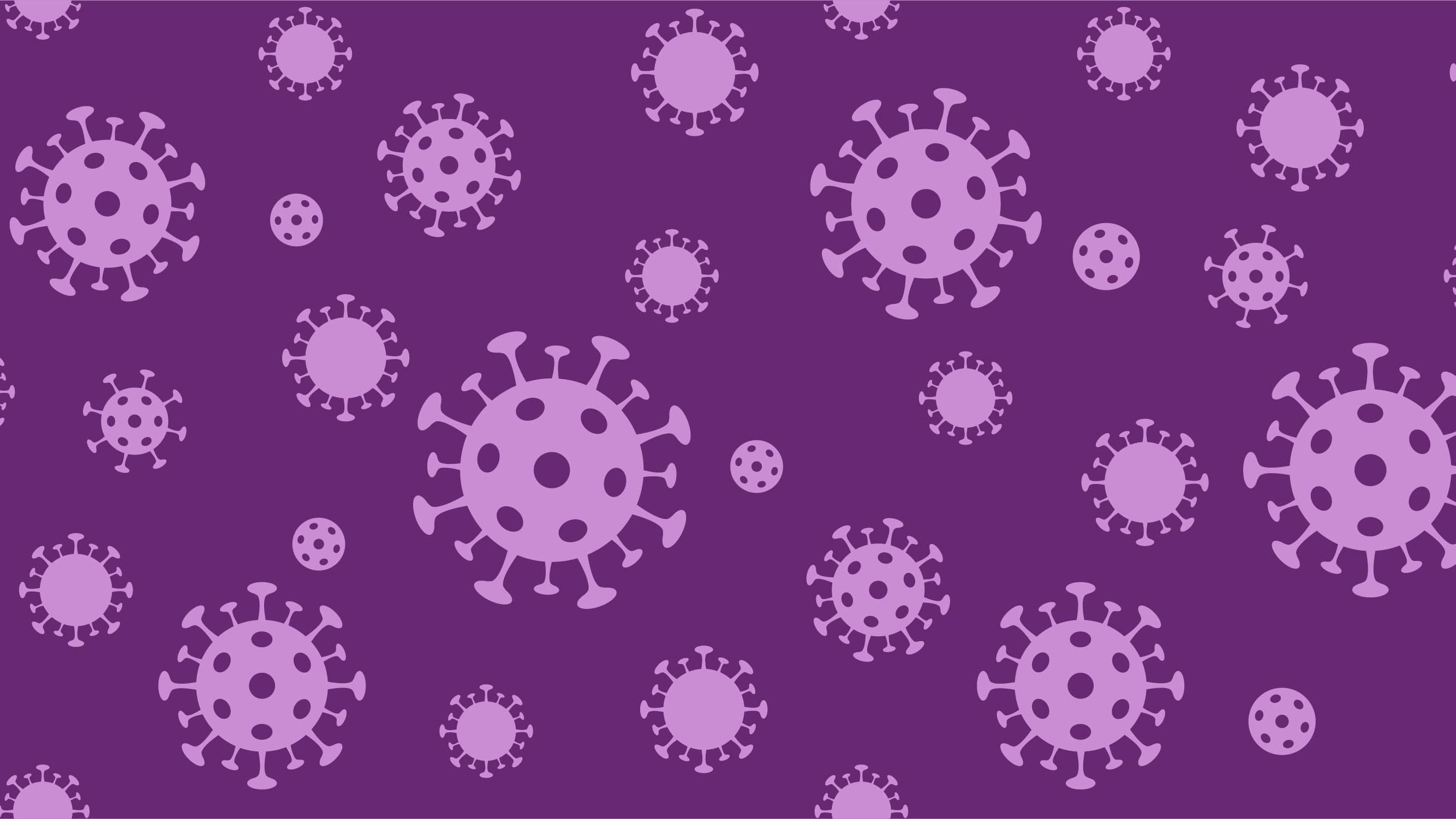 Purple Variant coronavirus Illustration