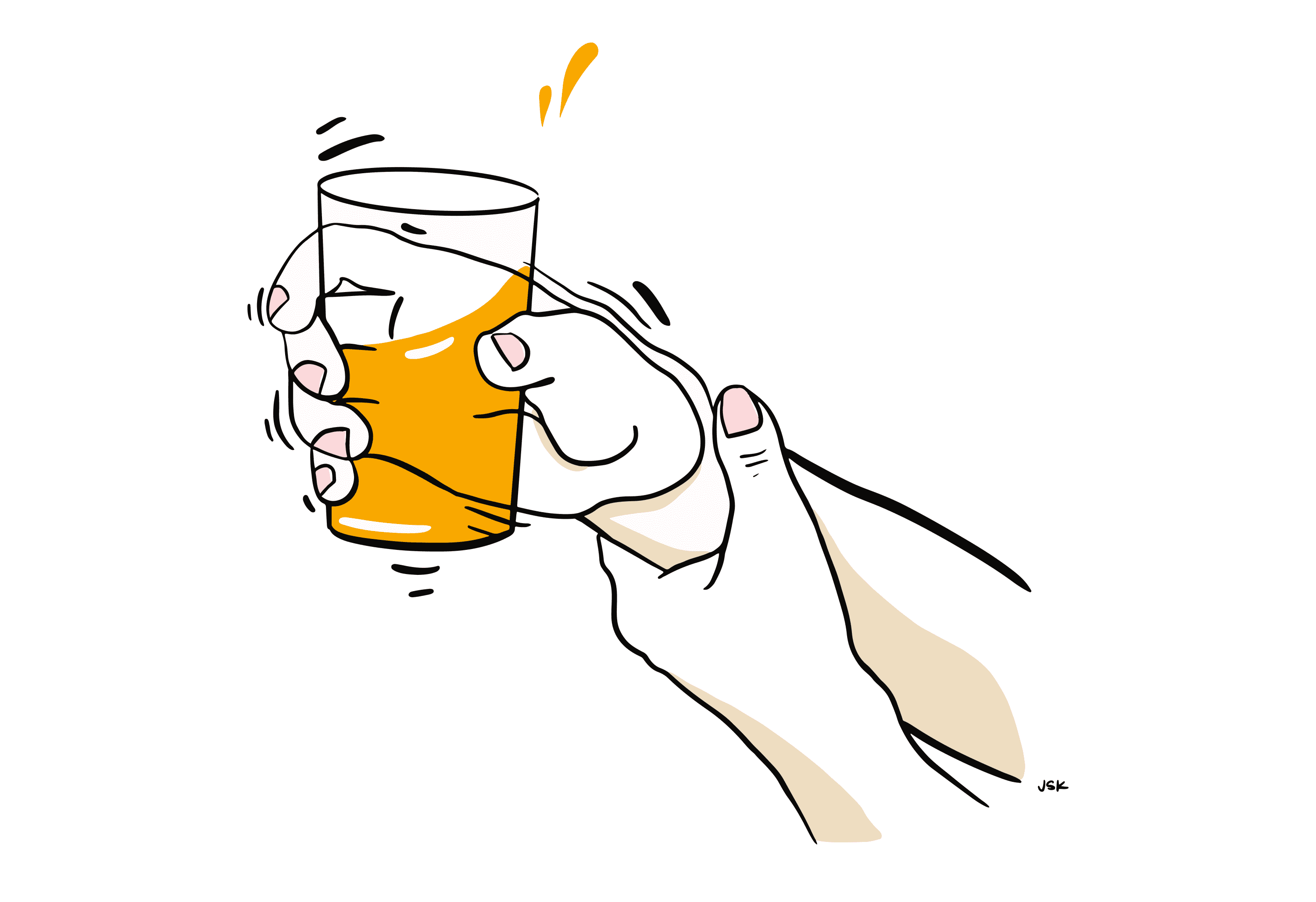 Illustration of Long COVID-associated tremor